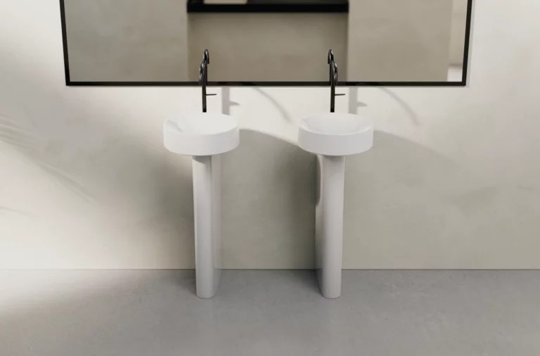 Фото Раковина Bette Suno Pedestal 34 A250-000 VK2 с пьедесталом