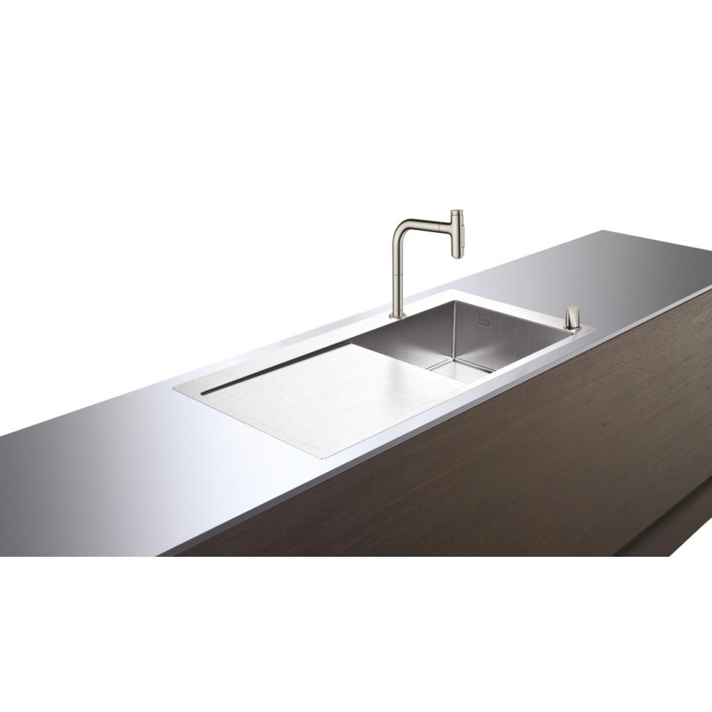 Фото Кухонная комбинация hansgrohe 450 с крылом C71-F450-07 43205800 сталь