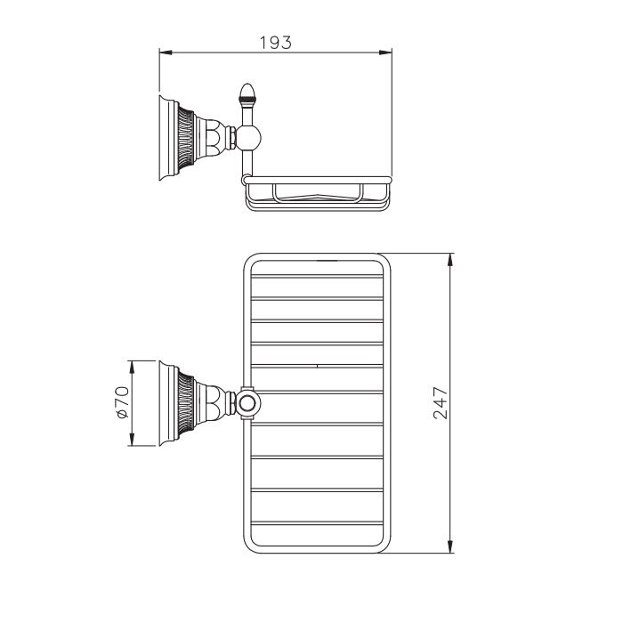 Фото Полочка Nicolazzi Impero 1493GO36 золото