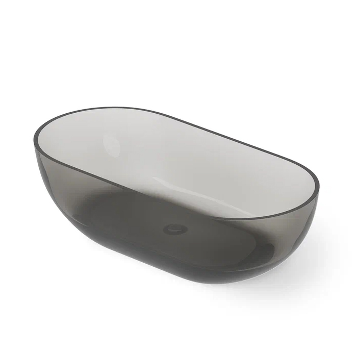 Фото Отдельностоящая ванна Dea Design Shadow 178х88х52 DD8619 1780 R4 smoky black