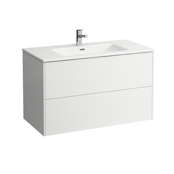 Фото Тумба с раковиной Laufen Pro 100 8.6496.2.260.104.1 белый