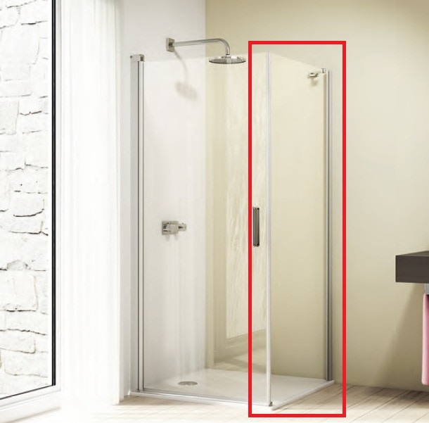 Фото Душевая перегородка Huppe Design Elegance 8E1012.087.322 матовое серебро