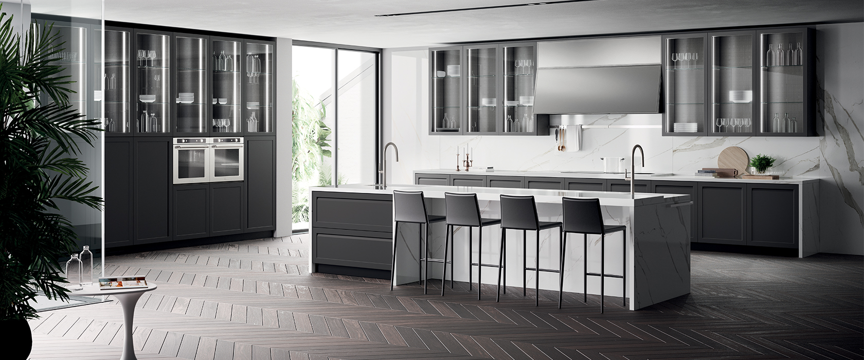 Фото Кухня Scavolini Carattere прямая 360 см