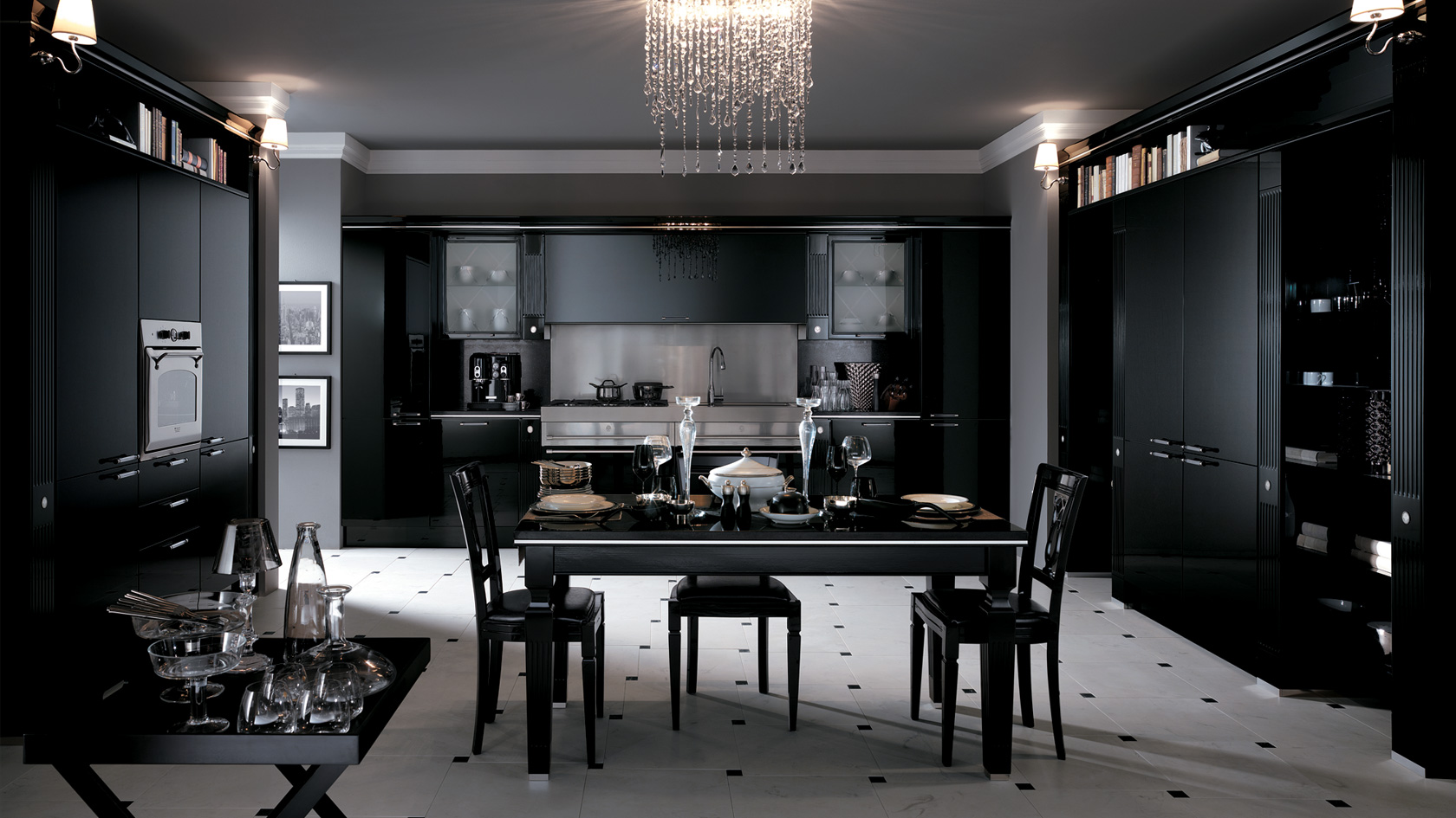 Фото Кухня Scavolini Baccarat прямая с островом