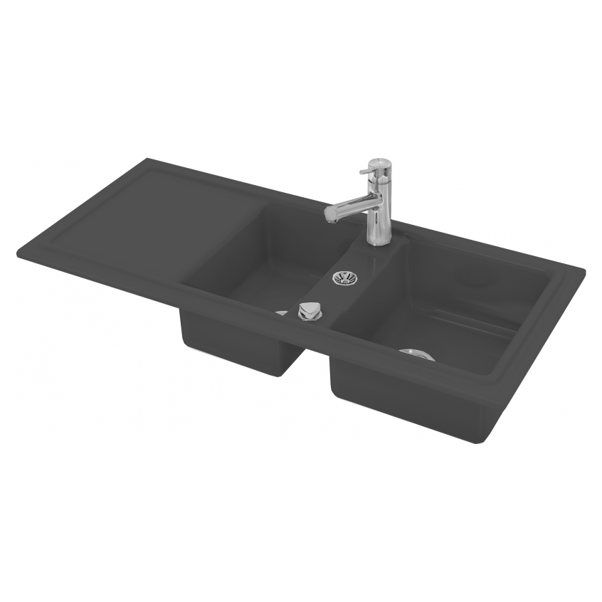 Фото Кухонная мойка Duravit Cassia 80 7513110800 черный