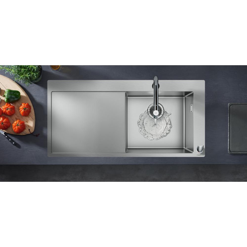 Фото Кухонная комбинация hansgrohe 450 с крылом C71-F450-07 43205800 сталь