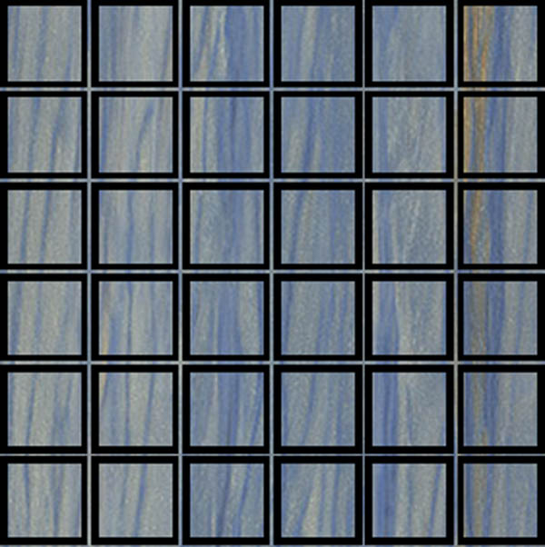 Фото Мозаика MOSAICO AZUL MACAUBA 6mm LAPP/RETT 5x5 (87191) 30x30 от AVA Ceramica