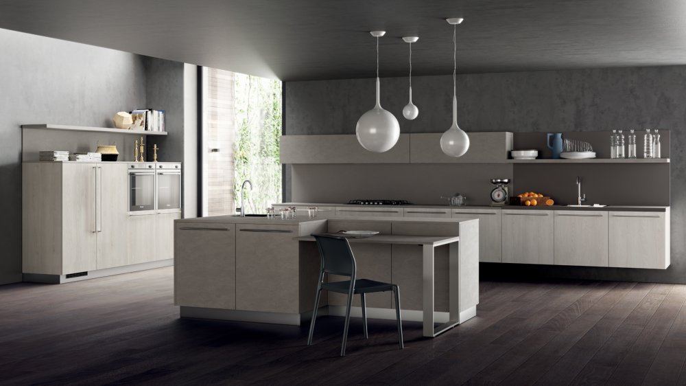 Фото Кухня Scavolini Mood прямая с островом