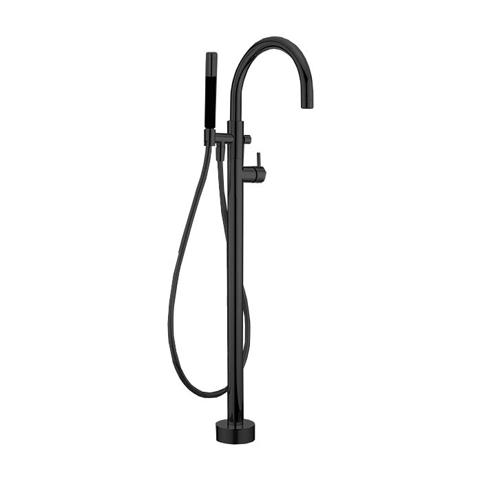 Фото Смеситель для ванны Cisal Slim SM01420040 черный матовый