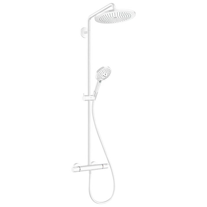 Фото Душевая стойка Hansgrohe Croma Select S 26891700 с термостатом белая матовая