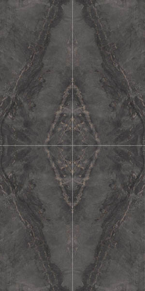 Фото Керамогранит Sybil Book Match Black Levigato 60x120 от Cerdomus