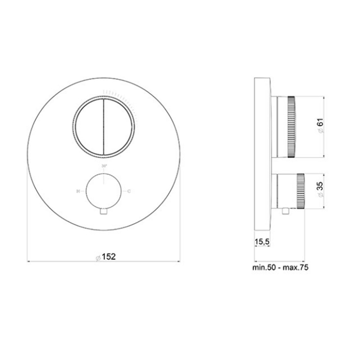 Фото Смеситель для душа Almar Core E176632.CR