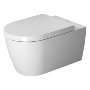 Фото Унитаз подвесной Duravit ME by Starck Rimless 45290900A1 (2529090000+0020090000) с сиденьем микролифт