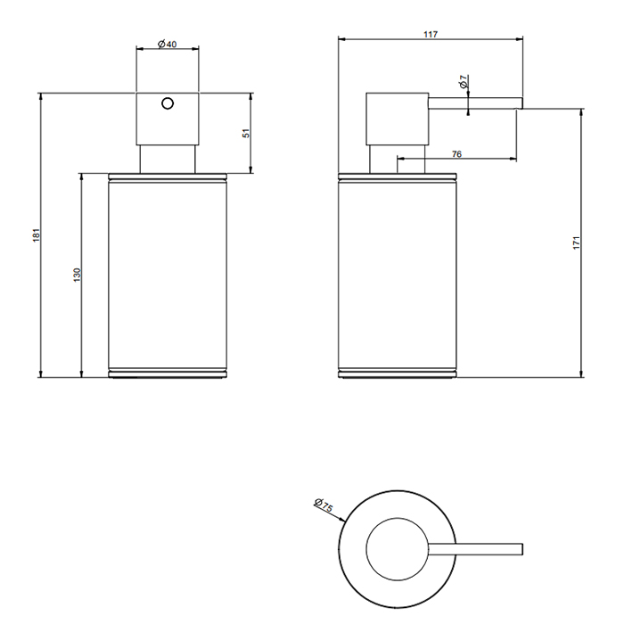 Фото Дозатор для мыла Gessi 316 54738#707 черный