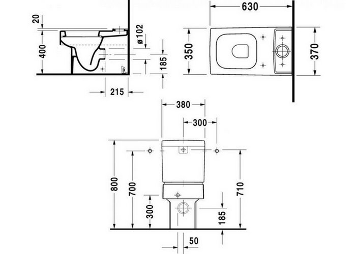 Фото Чаша напольного унитаза Duravit Vero 2116090000