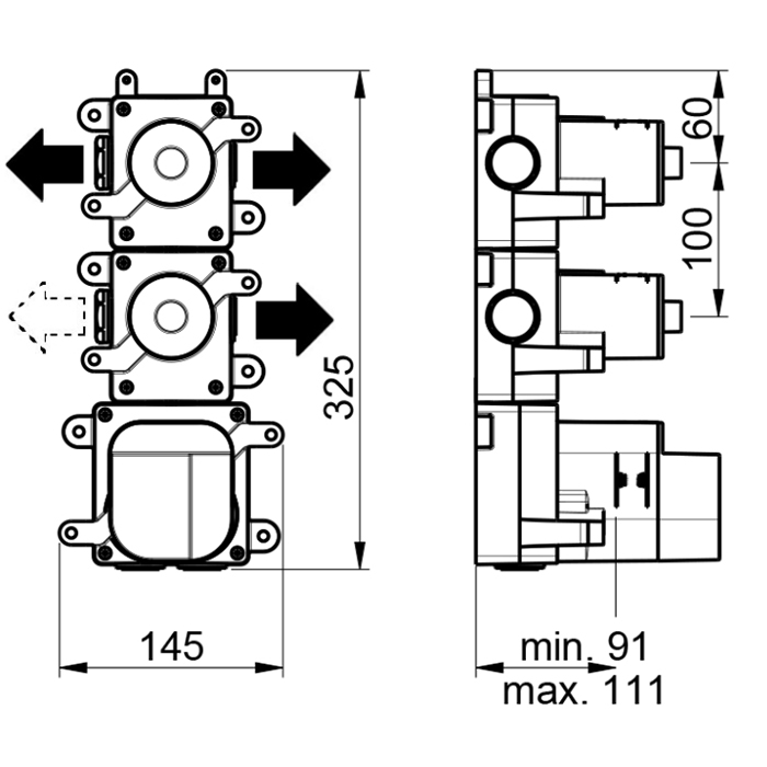 Фото Смеситель Almar High Flow E176303 сталь