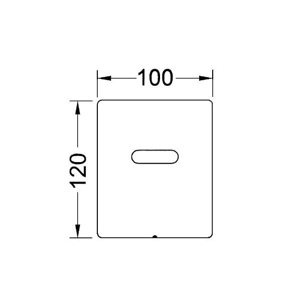 Фото Клавиша смыва Tece Planus Urinal 6 V-Batterie 9242356 для писсуара, белый глянцевый