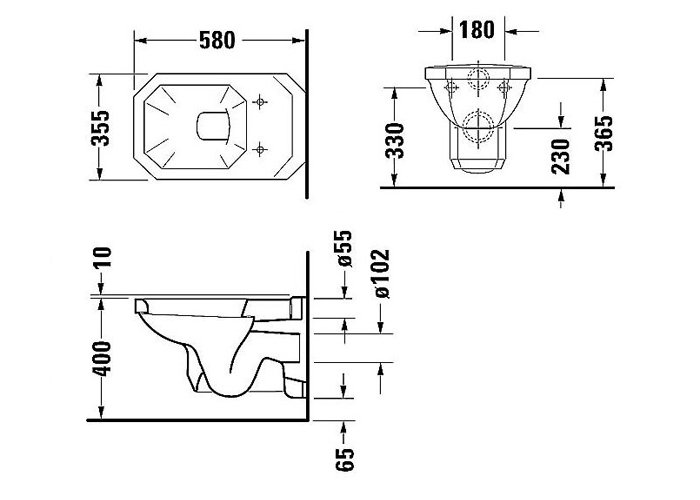 Фото Подвесной унитаз Duravit 1930 Series 0182090000