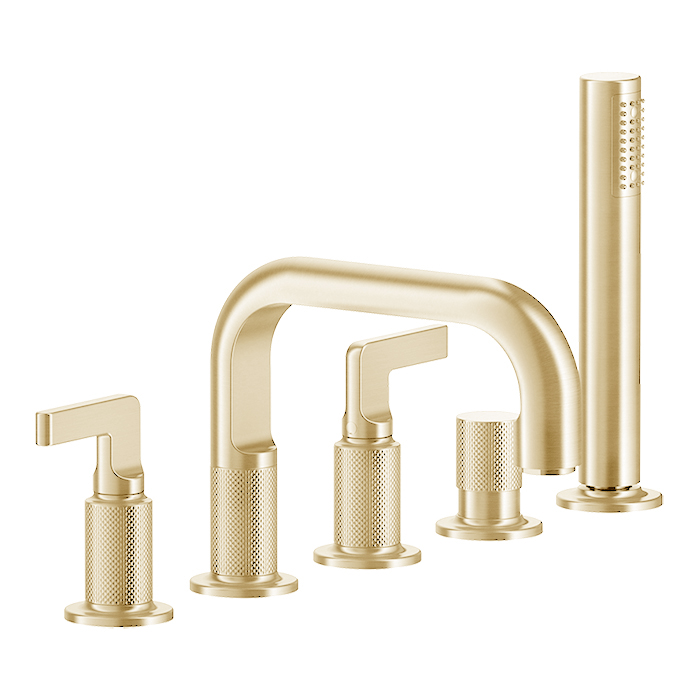 Фото Смеситель для ванны Gessi Inciso 58040#246 золото
