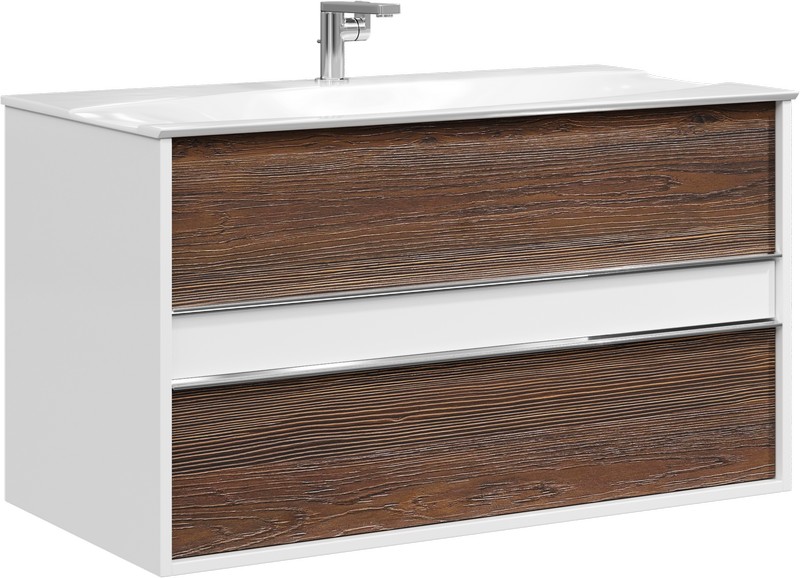 Фото Тумба под раковину Clarberg Evolution EV0110CD, Крафт тёмный