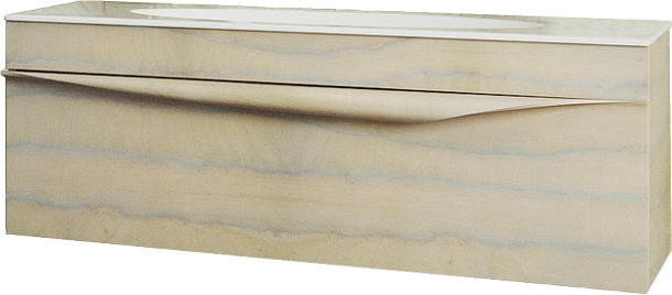 Фото Тумба под раковину Clarberg Papyrus-wood 99 (Pap-w.01.10/LIGHT), светлое дерево