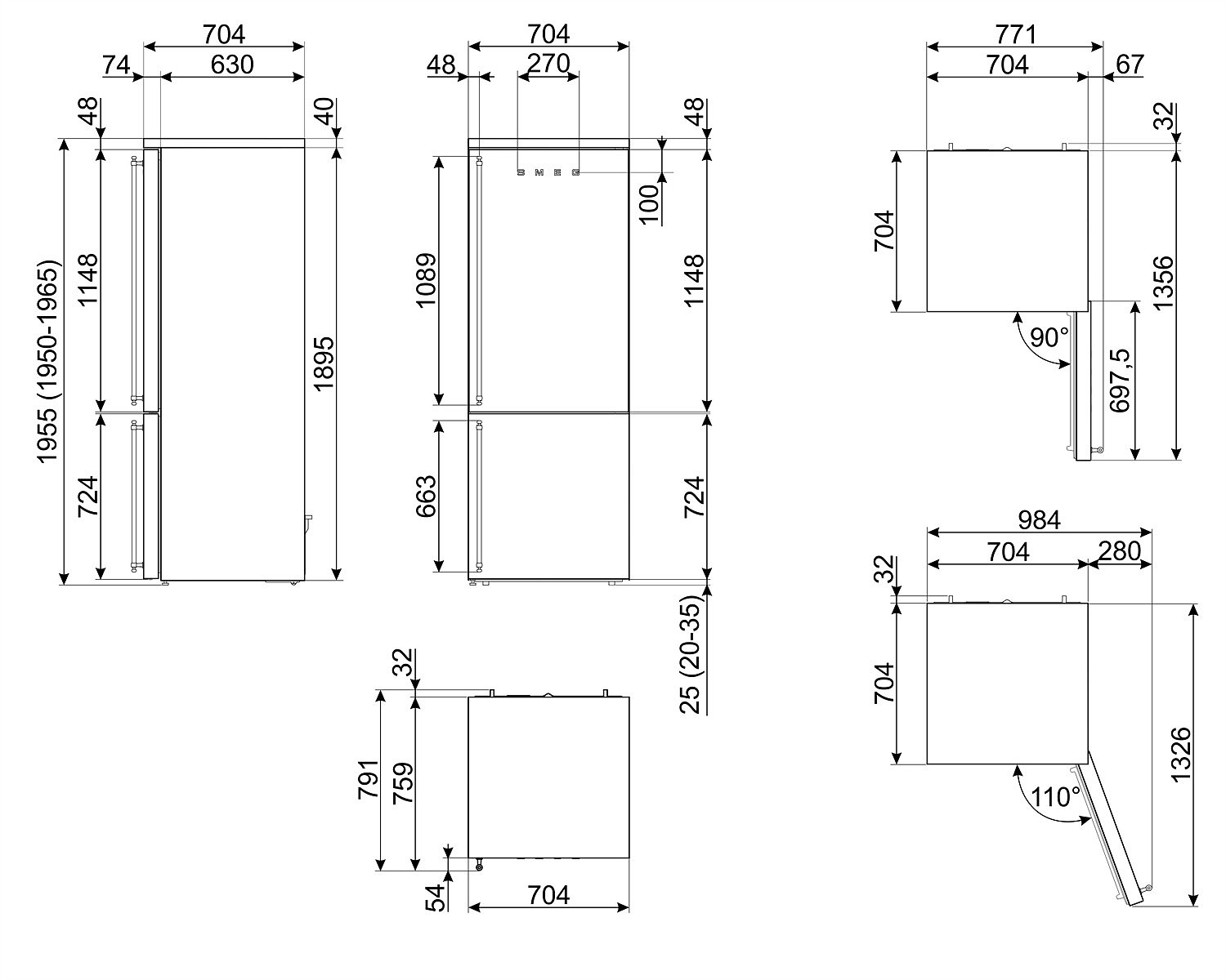 Фото Холодильник Smeg FA8005RAO5