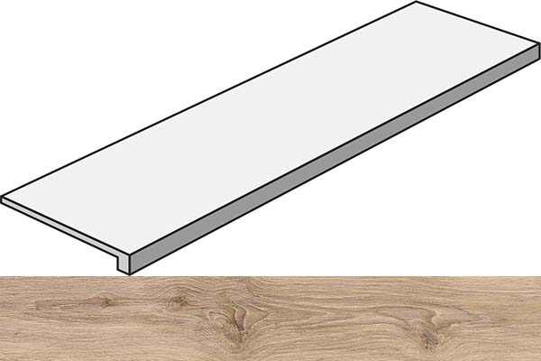 Фото Фронтальная ступень ECO CHIC GRAD.TOP NATURALE RET (PF60006663) 32x120x4.5 от ABK Ceramiche