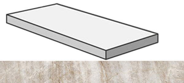 Фото Угловая ступень SENSI GEMS ANG.TOP DX TAJ MAHAL RET правая (PF60005674) 32x120x4.5x2 от ABK Ceramiche