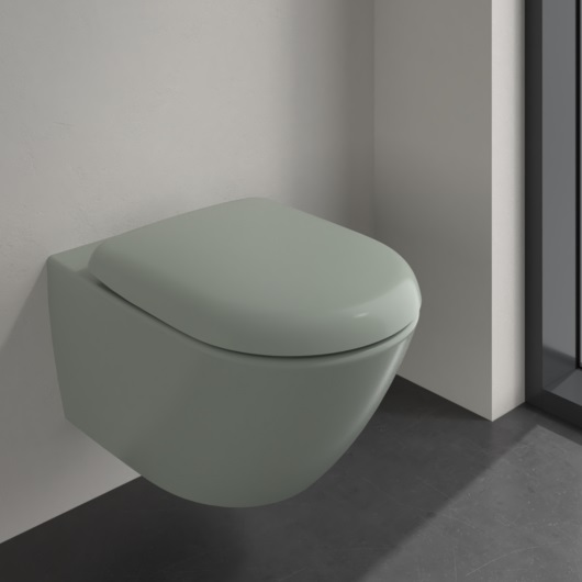 Фото Подвесной унитаз Villeroy&Boch Antao 4674T0R8 утренний зеленый