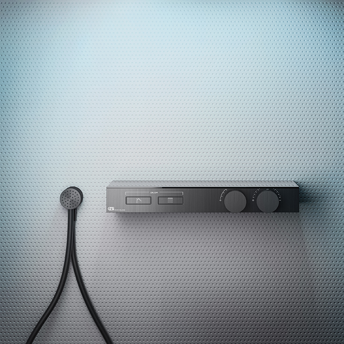 Фото Смеситель для душа Gessi Hi-Fi 63022#707 черный матовый
