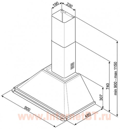 Фото Вытяжка Smeg KT90BE
