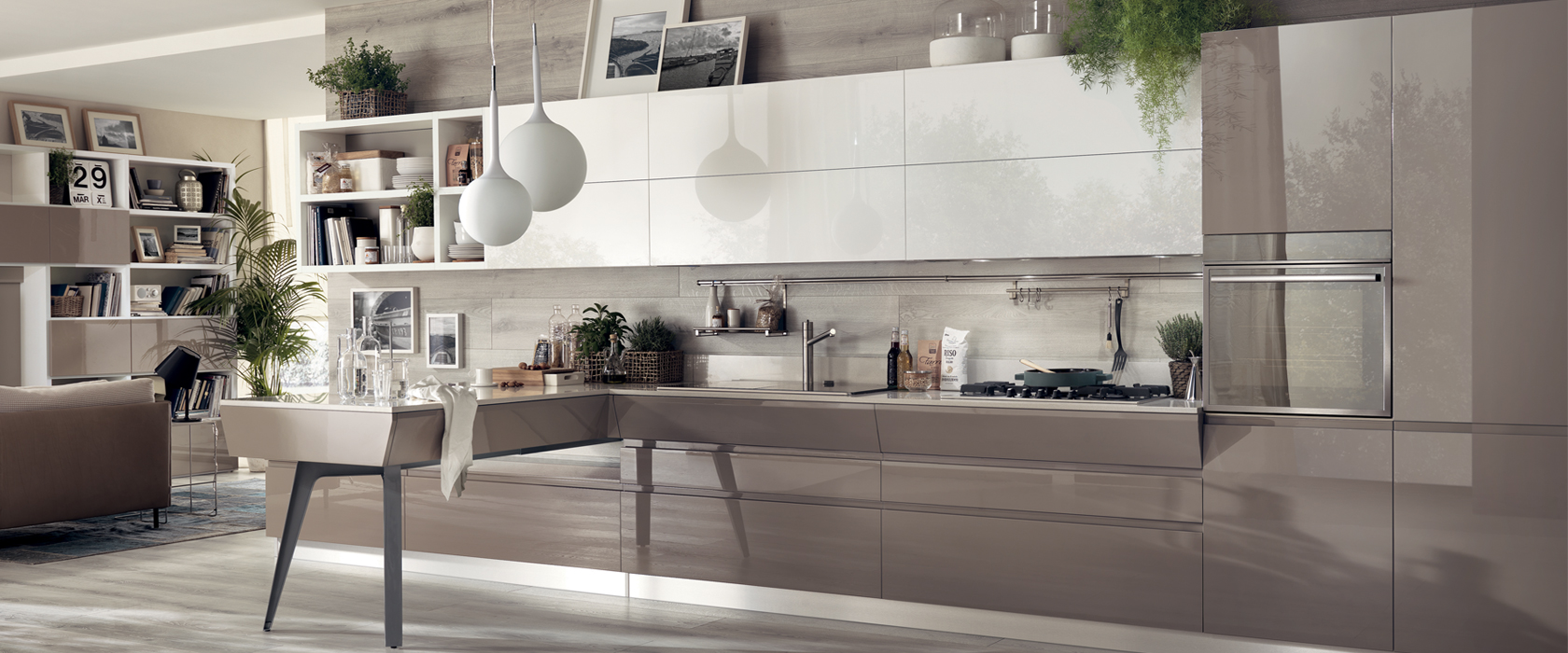 Фото Кухня Scavolini Motus прямая 480 см