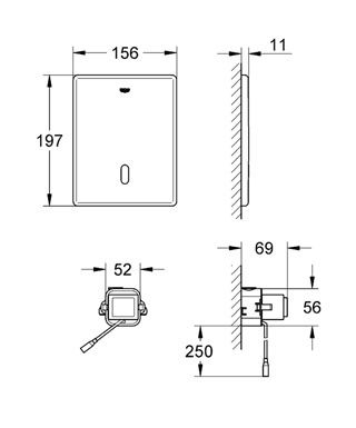 Фото Клавиша смыва Grohe Tectron Skate 38698SD1