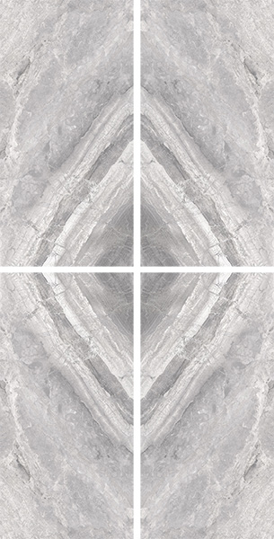 Фото Керамогранит SUPREME Book Match Silver Levigato S/4 (77538) 60x120x1.2x2.4 от Cerdomus
