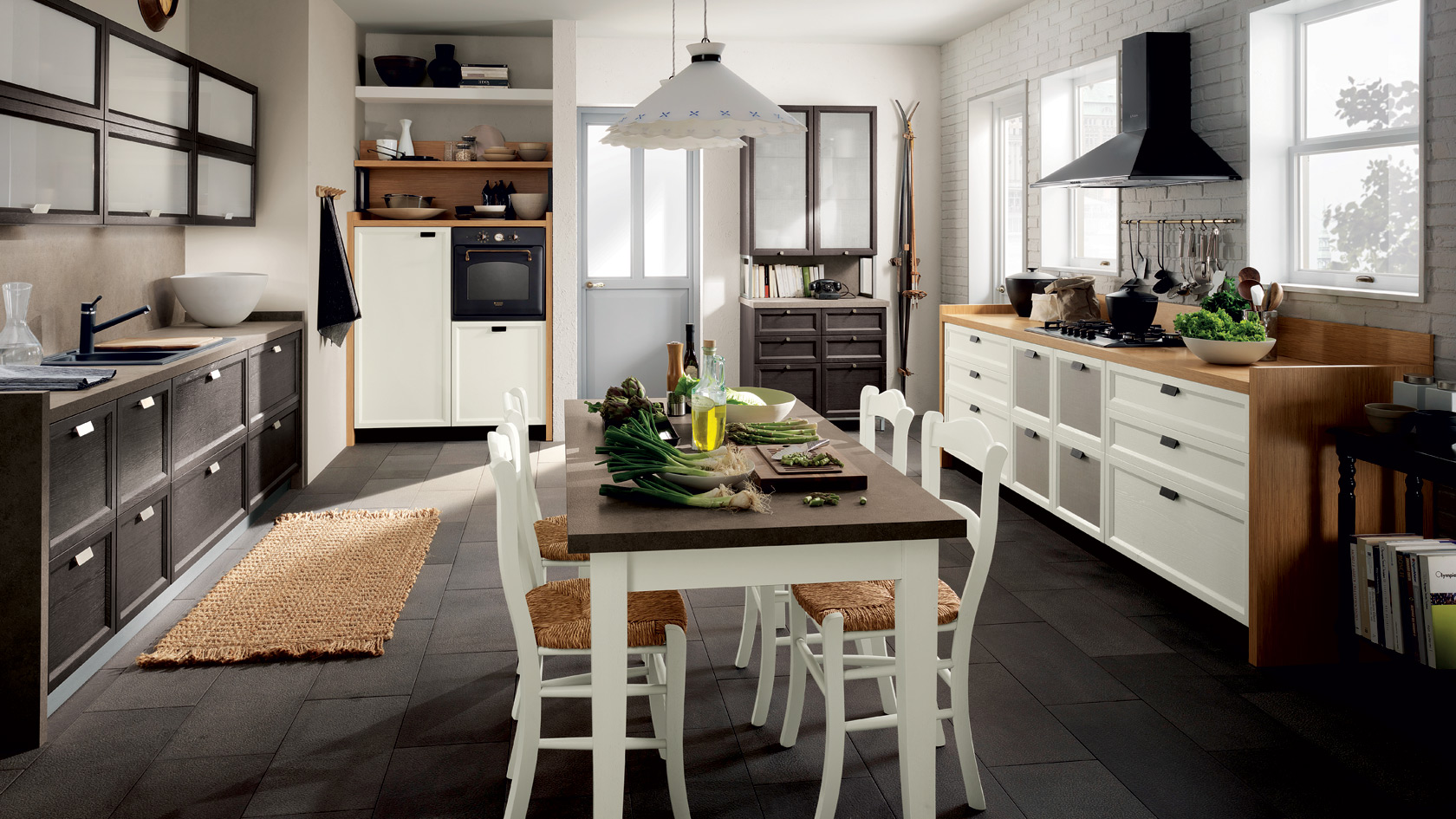 Фото Кухня Scavolini Atelier прямая с островом