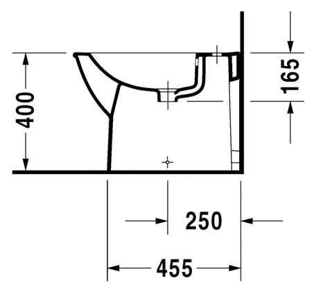 Фото Биде напольное Duravit Darling New 22501000001-WG