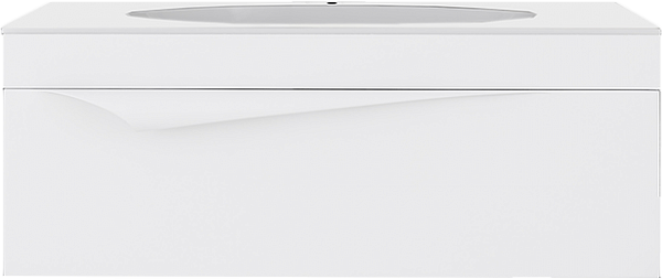 Фото Тумба под раковину Clarberg Papyrus 119 (Pap.01.12/W) PAP0112, белый