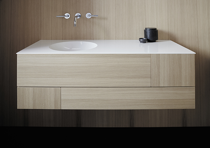 Фото Тумба с раковиной Burgbad Coco 120 SFHR120 L F2853 C0001*1 дуб натуральный