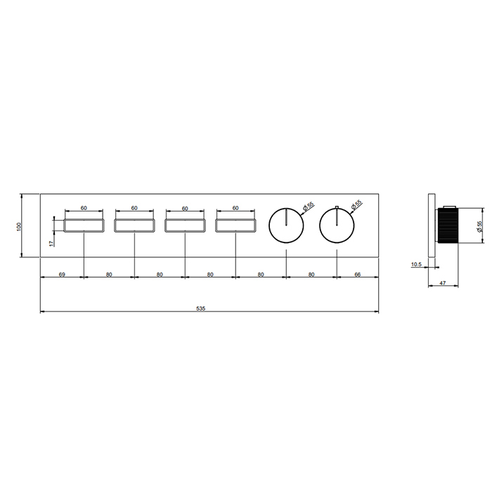 Фото Смеситель для душа Gessi Hi-Fi 63016#299 черный матовый