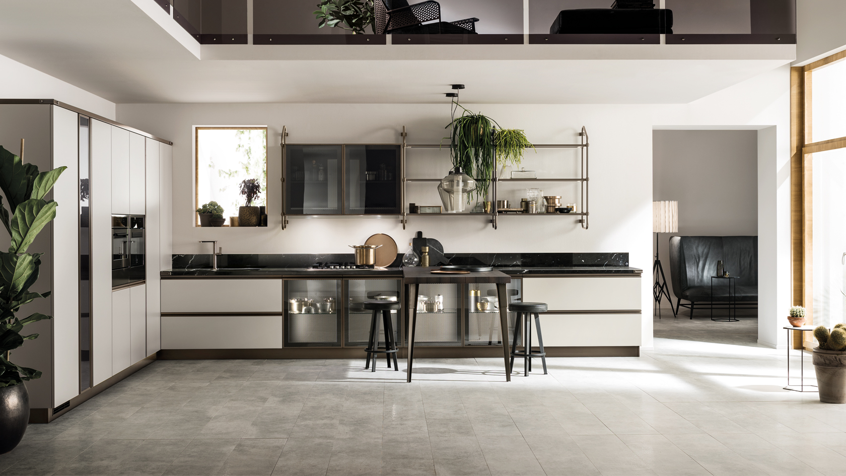 Фото Кухня Scavolini Diesel Open Workshop прямая 450 см