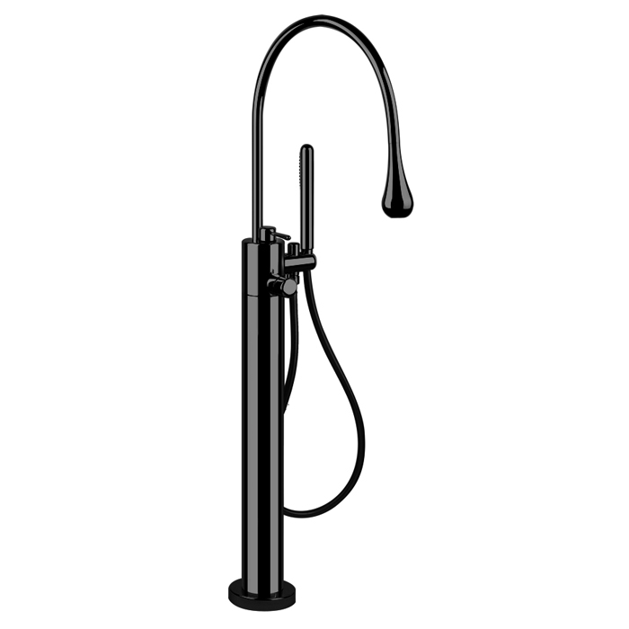 Фото Смеситель для душа Gessi Goccia 24978#299 черный матовый