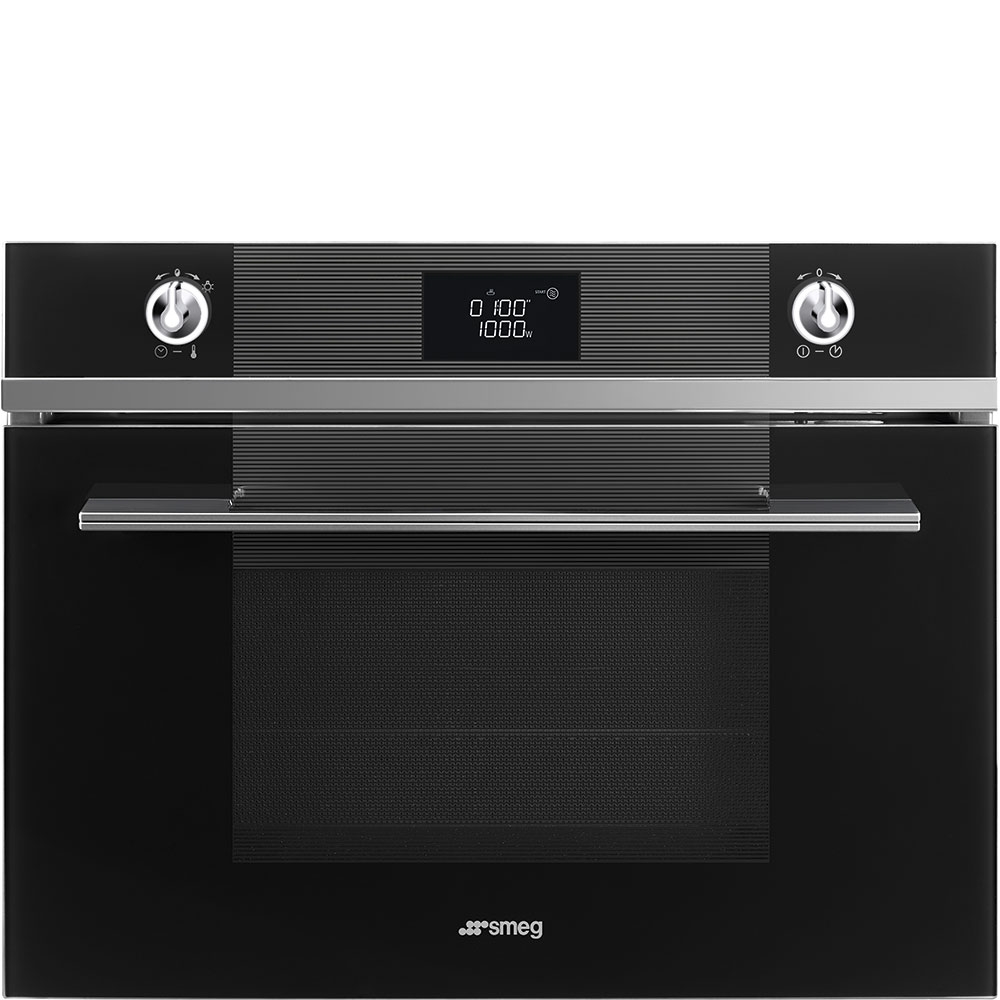 Фото Комбинированный духовой шкаф с функцией СВЧ Smeg SF4102MCN