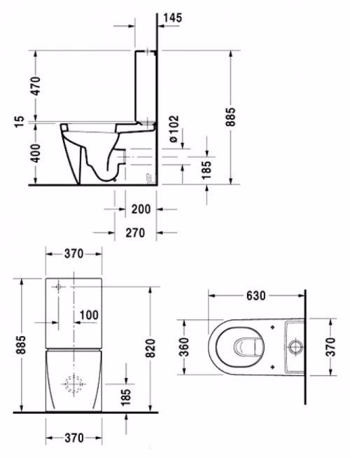 Фото Бачок для унитаза Duravit Starck 2 09330000051-WG