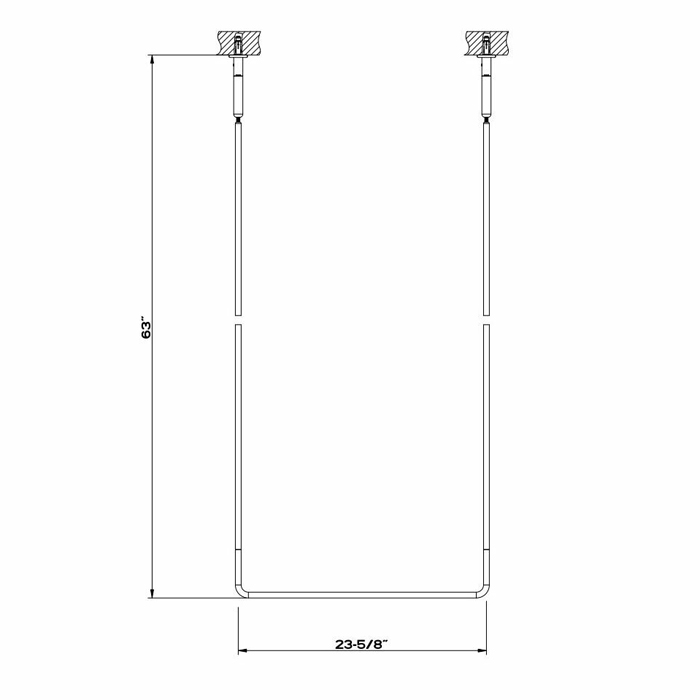 Фото Полотенцедержатель Gessi Goccia 60 см 38143#031
