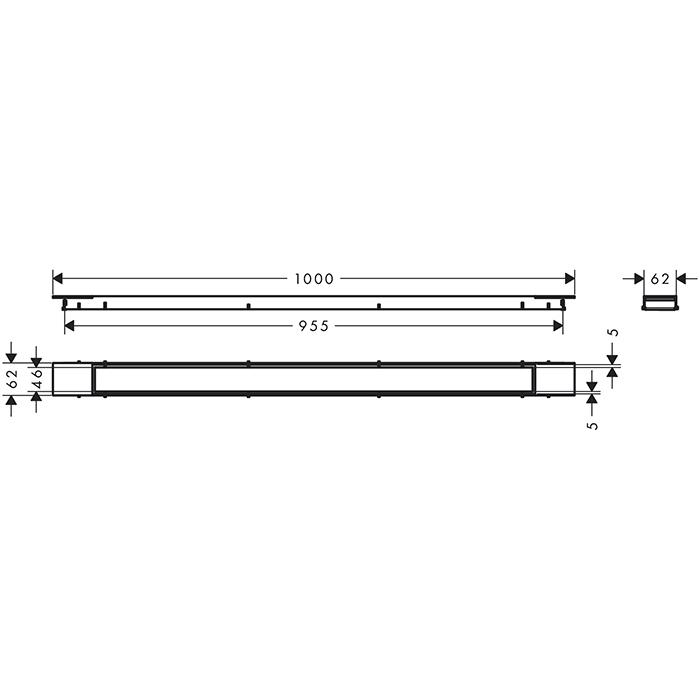 Фото Решетка для трапа Hansgrohe Raindrain 56217700 белая матовая