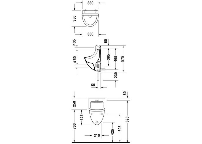 Фото Писсуар Duravit Starck 3 08213500001-WG