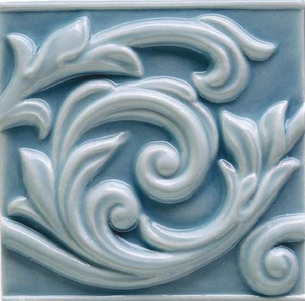 Фото Декор Essenze Genziana Voluta VO06 13x13 от Grazia Ceramiche