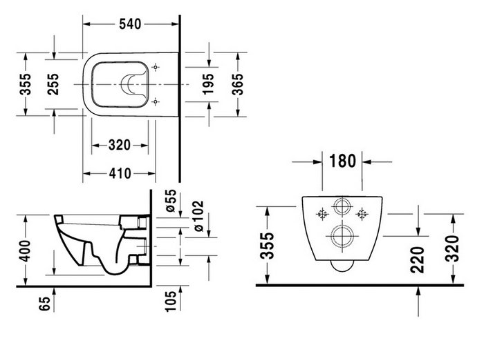 Фото Подвесной унитаз Duravit Happy D.2 2221090000