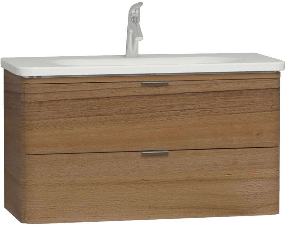 Фото Тумба с раковиной Nest Trendy 80 см текстурное дерево 56147