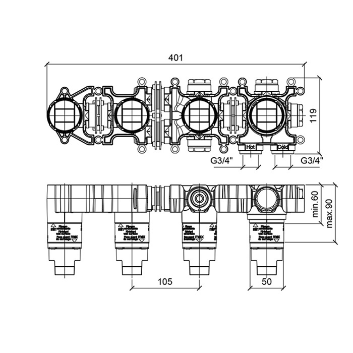 Фото Смеситель Almar Modular E169004 черный